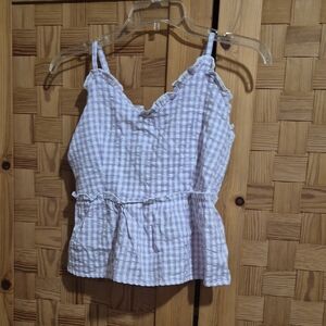 Lilac Checkered Women's Camisole